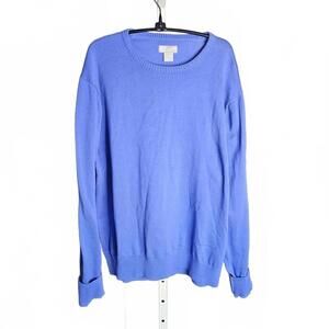 JCPenney Combed Cotton XL Sweater in Blue